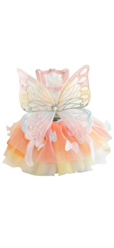VESTIDO MARIPOSA CON TUTU PARA MASCOTAS "S" (PEQUEÑO) - Imagen 2