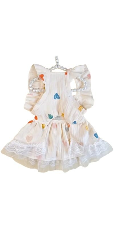 VESTIDO CORAZONES PARA MASCOTAS "XS" (PEQUEÑOS) - Imagen 2