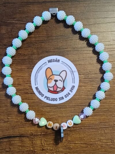 COLLAR PERLAS "MIAU" "S"