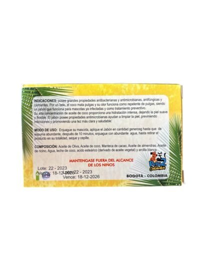 JABÓN CON ESTRACTO DE COCO PARA PERROS Y GATOS - Imagen 2