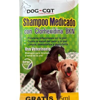 SHAMPOO MEDICADO CON CLORHEXIDINA PARA PERROS Y GATOS