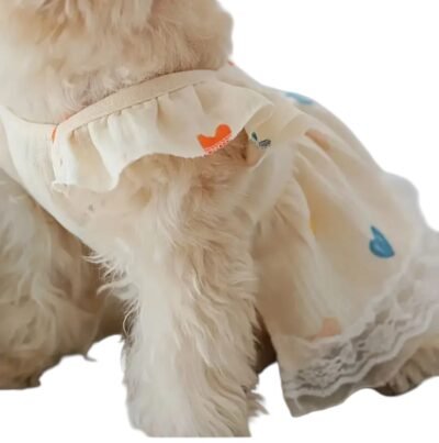 VESTIDO CORAZONES PARA MASCOTAS "XS" (PEQUEÑOS) - Imagen 3