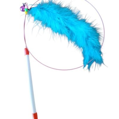 BARA PLUMA CON SONAJERO Y ARO PARA GATO