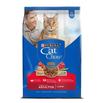 CAT CHOW ADULTOS ACTIVOS "CARNE" 8 kg