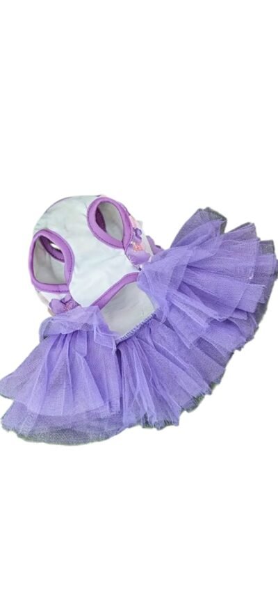VESTIDO FLORES CON TUTU PARA MASCOTAS "M" (PEQUEÑO) - Imagen 3