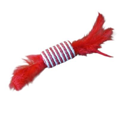 ROLLO DE SOGA DOBLE PLUMA CON SONAJERO