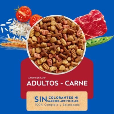 CAT CHOW ADULTOS ACTIVOS "CARNE" - Imagen 2