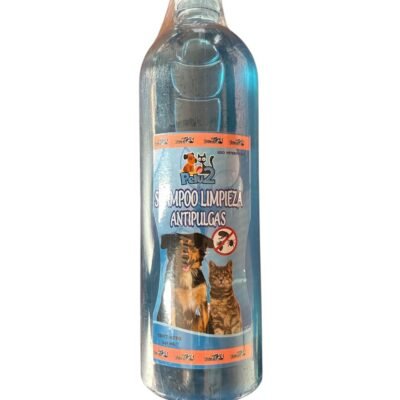 SHAMPOO LIMPIEZA ANTIPULGAS PARA PERROS Y GATOS