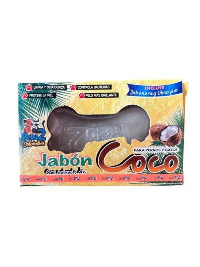 JABÓN CON ESTRACTO DE COCO PARA PERROS Y GATOS