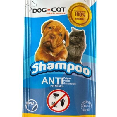 SHAMPOO ANTIPULGAS, PIOJOS Y GARRAPATAS PARA PERROS Y GATOS