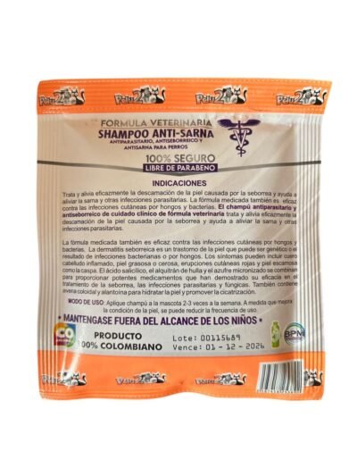 SHAMPOO ANTISARNA PARA PERROS - Imagen 2