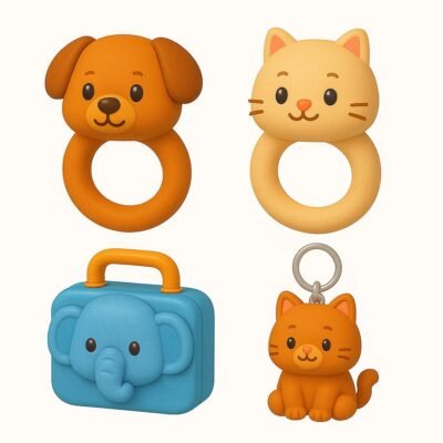 Llaveros, anillos, bolsos y pines
